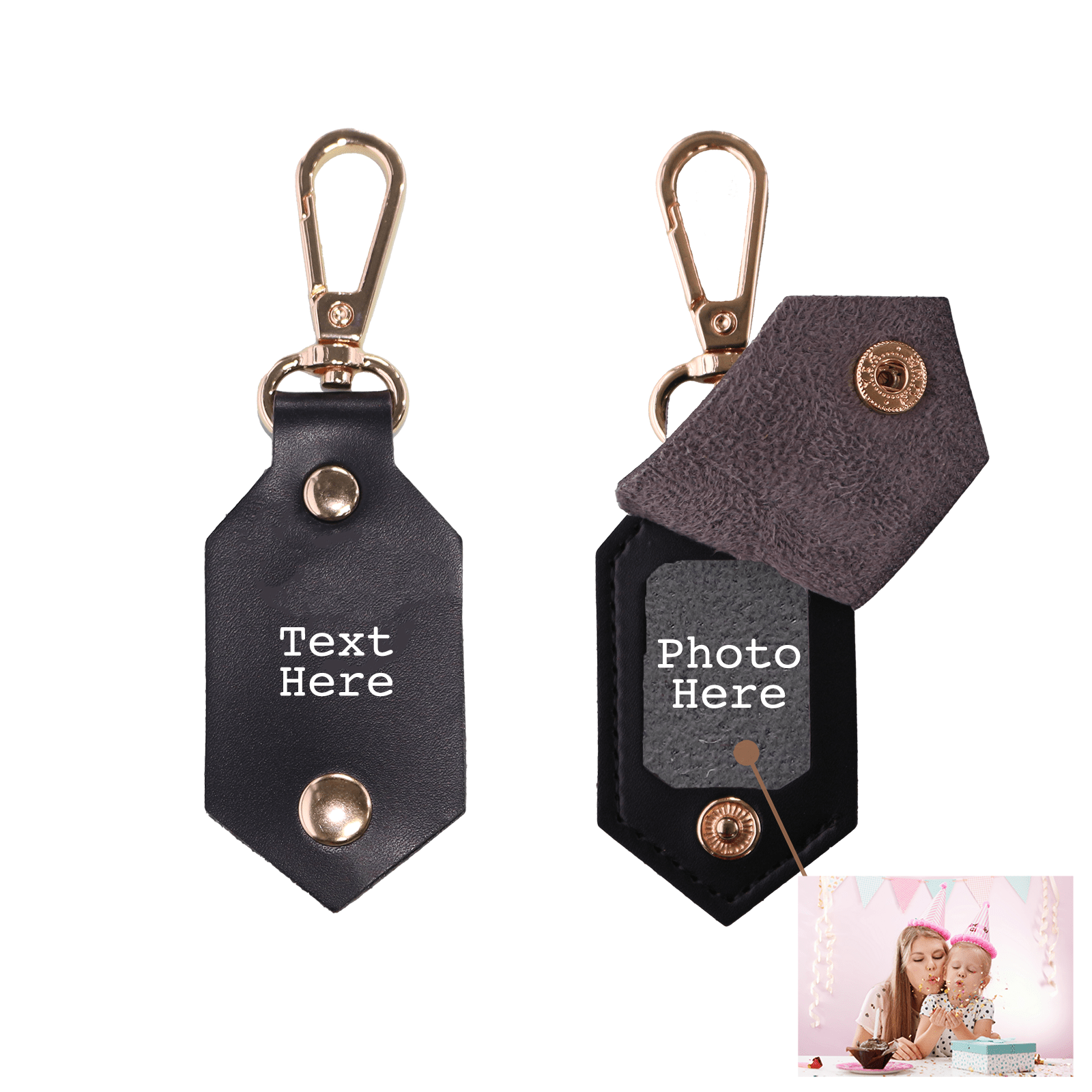 Personalized Picture Key Chains,Custom Keychain With Picture, Llaveros(Dark Brown) Personalizados Customized Keychain Gifts For Women Boyfriend Husband Mens - uniqicon