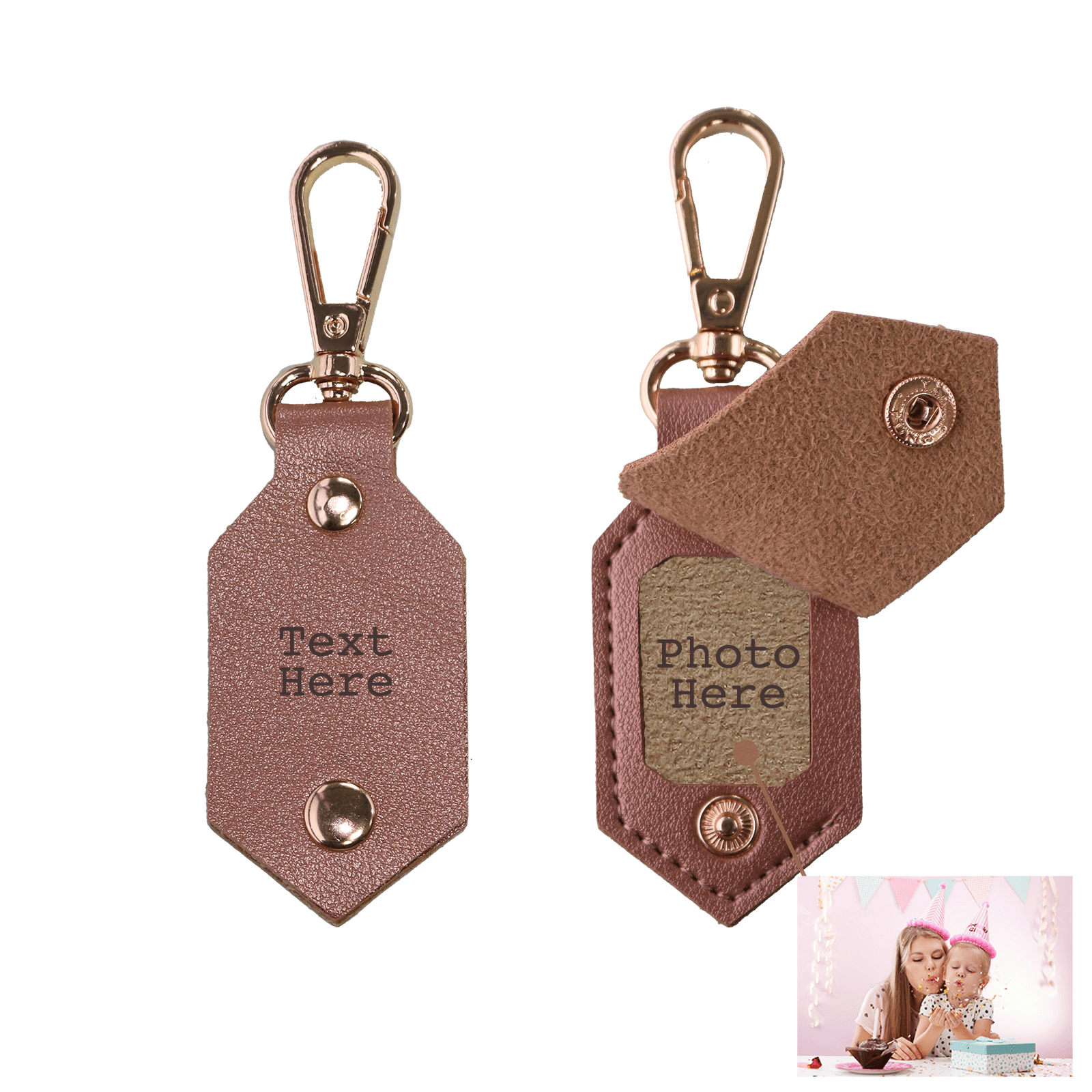 Personalized Picture Key Chains,Custom Keychain With Picture, Llaveros(Dark Brown) Personalizados Customized Keychain Gifts For Women Boyfriend Husband Mens - uniqicon