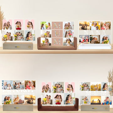 Mothers Day Gifts for Nana,Personalised Picture Photo Frames,Multiple Pictures Presents On Her Birthday Frame Gift,Unique Great Decorations for Nanny Women Who Have Everything - uniqicon