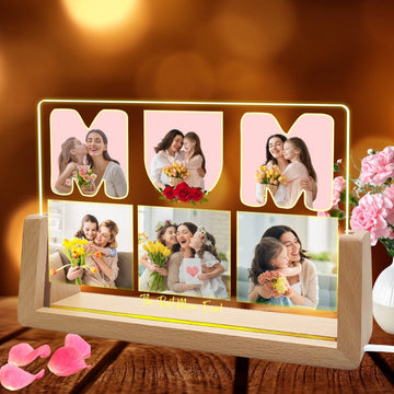 Personalised Mothers Day Multiple Photo Frames,Picture Gifts for Mum Birthday, Mother And Daughter Keepsake, Presents On Her Mums Best Birthday from Kids - uniqicon