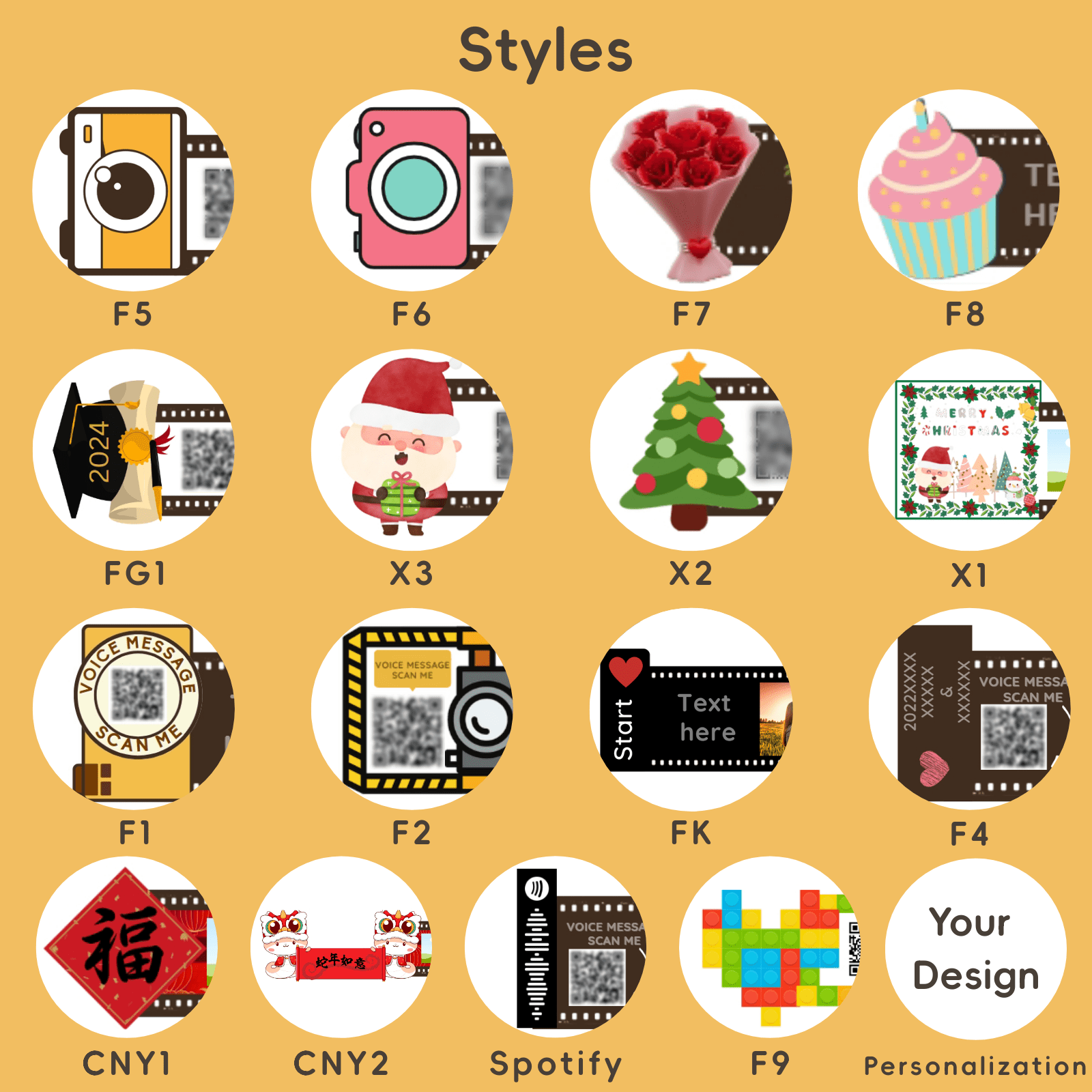 Personalized Customized Memory Retro Camera Film HD Photo Album Film Roll Keychain F2 Voice Message Creative Birthday Valentine Christmas Graduation Friend Anniversary Gift Souvenir Customized Handmade - uniqicon