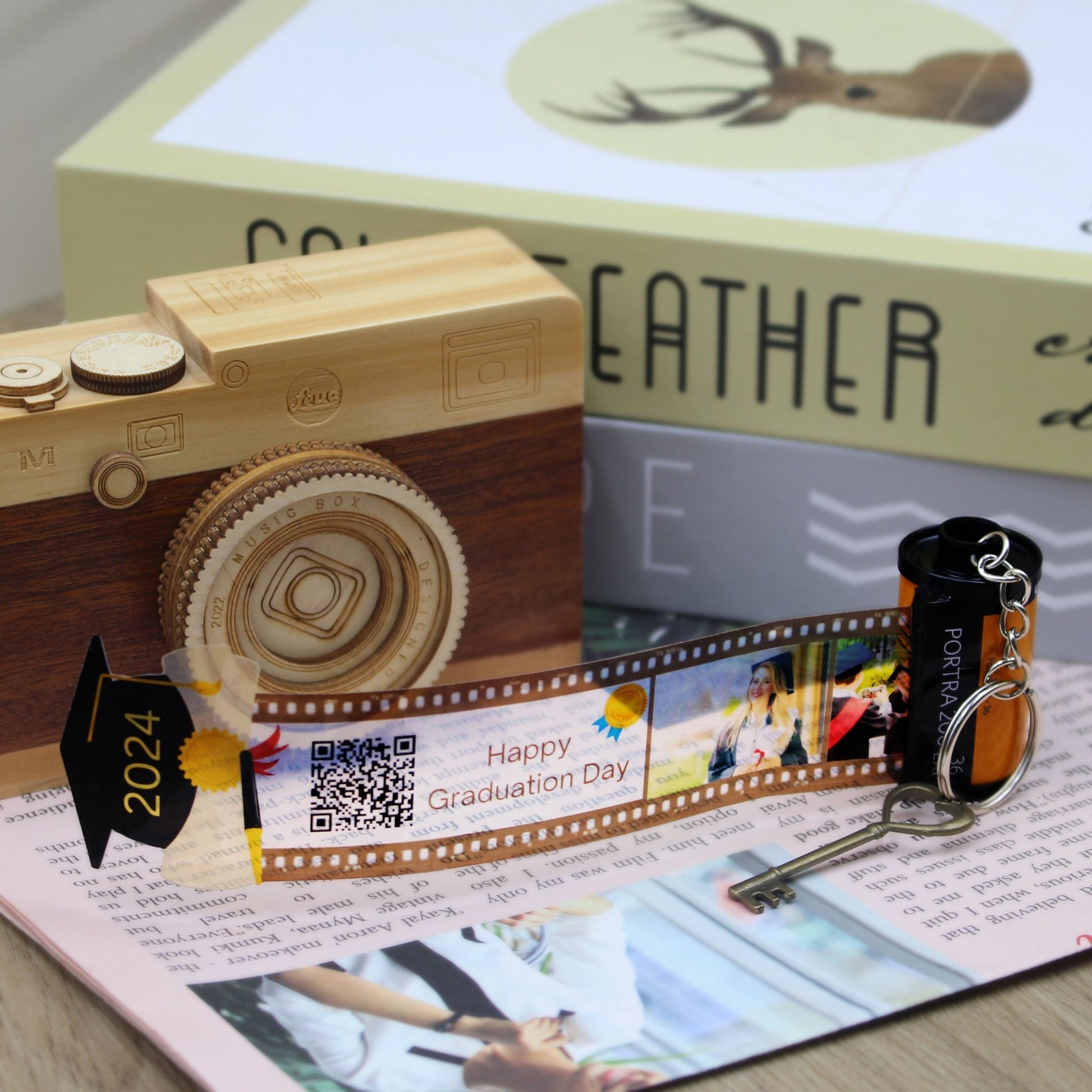 Personalized Customized Memory Retro Camera Film HD Photo Album Film Roll Keychain FG1 Voice Message Creative Birthday Valentine Christmas Graduation Friend Anniversary Gift Souvenir Customized Handmade - uniqicon